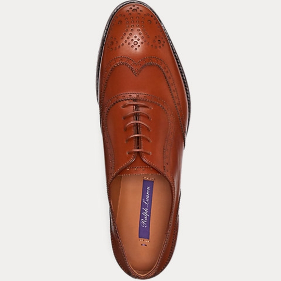 NEW Ralph Lauren Collection Quintin Calfskin Oxford size - Picture 1 of 14